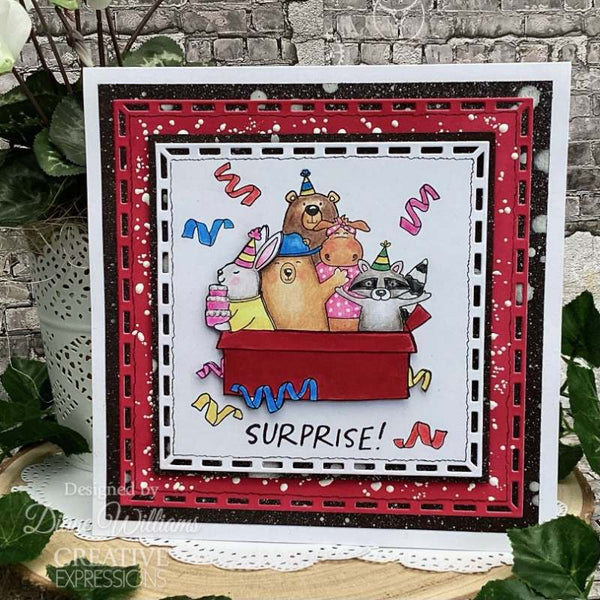Creative Expressions Jane's Doodles Clear Stamp 6"x 8" - Surprise!*