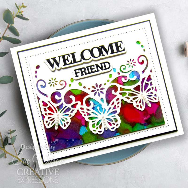 Creative Expressions Cover Plate Craft Die By Sue Wilson - Frames & Tags - Butterfly Breeze