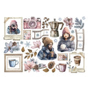 Stamperia Cardstock Ephemera Adhesive Paper Cut Outs - Create Happiness Dewdrops