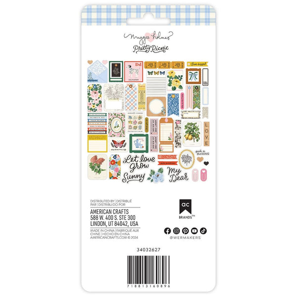 Maggie Holmes - Pretty Picnic Collection - Ephemera - Journaling