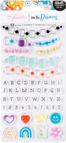 American Crafts Shimelle Live the Dream Friendship Stamps 53 pieces