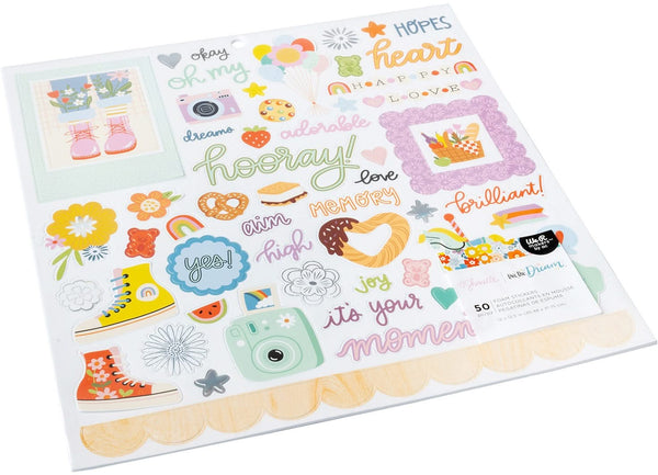 Shimelle Laine - Live The Dream Collection - 12 x 12 Foam Stickers