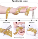 Poppy Crafts Self-adhesive Diamond Rhinestone Ribbon - Gold Medal 4 Pack*