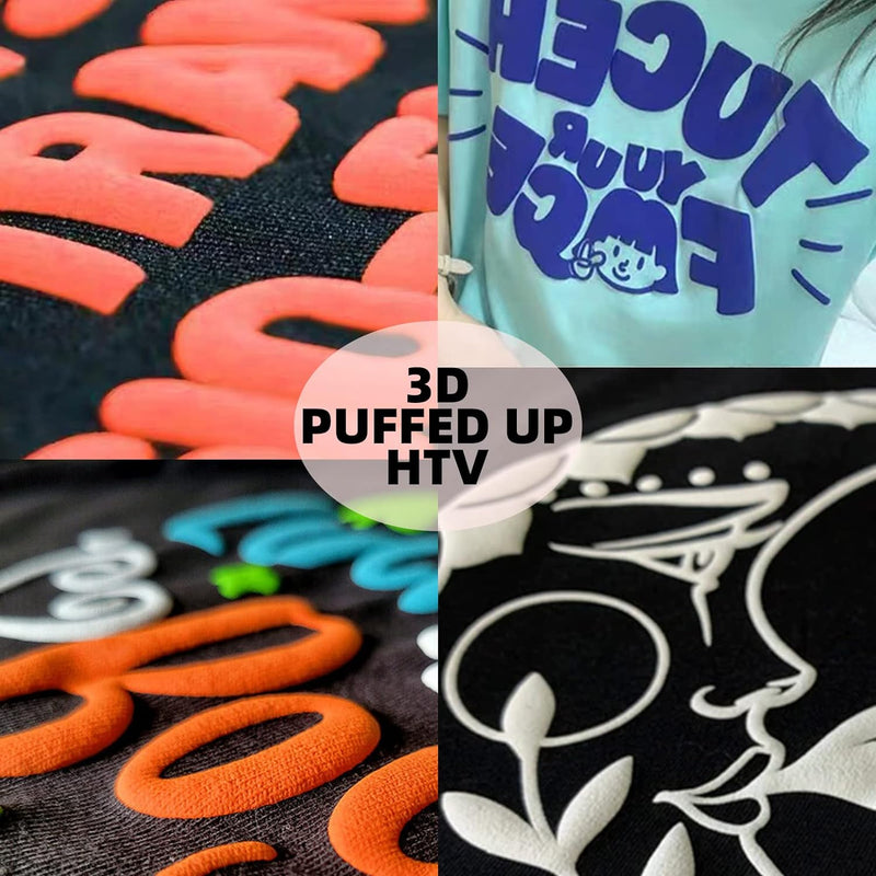 Poppy Crafts Heat Transfer Puffy Vinyl - Orange