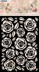 Studio Light A Cat's Secret Stencil 4.13"X5.83" Rose Pattern