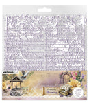 Jenine's Mindful Art Acetate Sheets 6/Pkg White & Dark Purple, Growing & Blooming