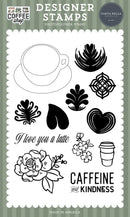 Carta Bella Coffee Shop Stamp Set Love You A Latte
