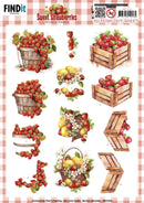 Find It Trading Berries Beauties 3D Push Out Sheet Strawberries In A Basket