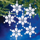 The Beadery Christmas Ornament Kit 6/Pkg Snow Drops