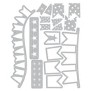 Sizzix Thinlits Die & A5 Stamp Set By 49 And Market Banner Bash