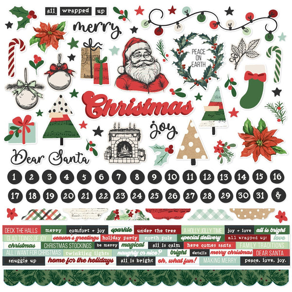 Simple Stories Cardstock Stickers 12"X12" All Wrapped Up