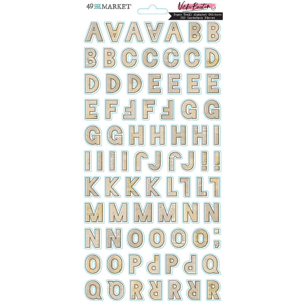49 And Market Cardstock Stickers Paper Trail Alphabet