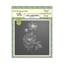Lisa Horton Crafts Embossing Folder and Die Peony Rose Stem