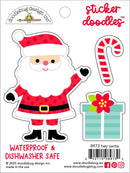 Doodlebug Water Bottle Sticker Doodles Hey Santa