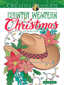 Dover - Creative Haven: Country Western Christmas Coloring Book Soft Cover