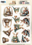 Find It Trading – Winter Bunnies 3D Push Out Sheet – Cosy Bunnies