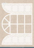 Find It Trading Deco Essentials Stencil - Window - Winter Bunnies stencil