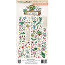 49 and Market From The Garden wildflowers die-cut embellishments in soft pastel floral colours for scrapbooking and cardmaking