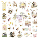 Prima Marketing Among the Wildflowers Collection Ephemera β Spring Bits β 96pc Vintage Spring Embellishments
