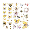 Prima Marketing Among the Wildflowers Collection Vellum Ephemera β Spring Wings β 76pc Butterfly & Bee Embellishments