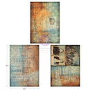 Prima Marketing Finnabair A3 Decoupage Pack – Chestnut Street – Vintage Collage Papers – 3 Sheets 11.7" x 16.5"