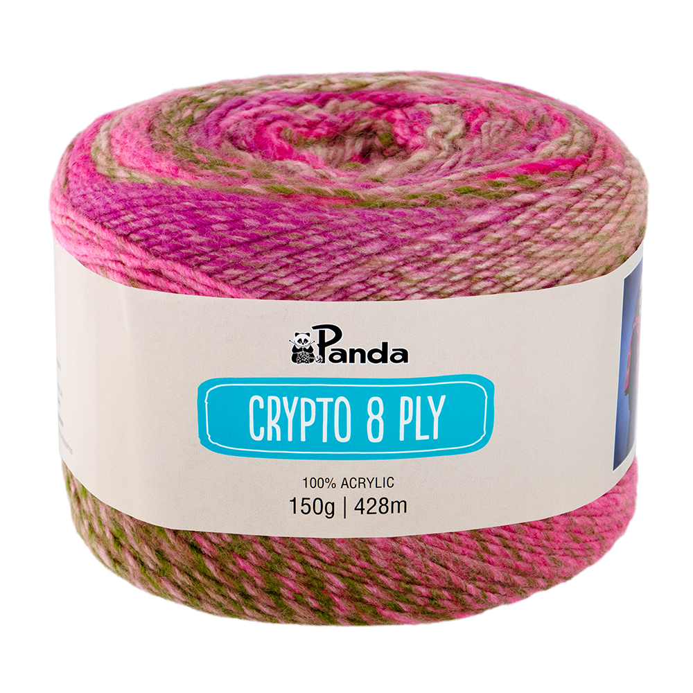 Panda Crypto Acrylic Yarn 8ply 150g - Rose Garden – CraftOnline