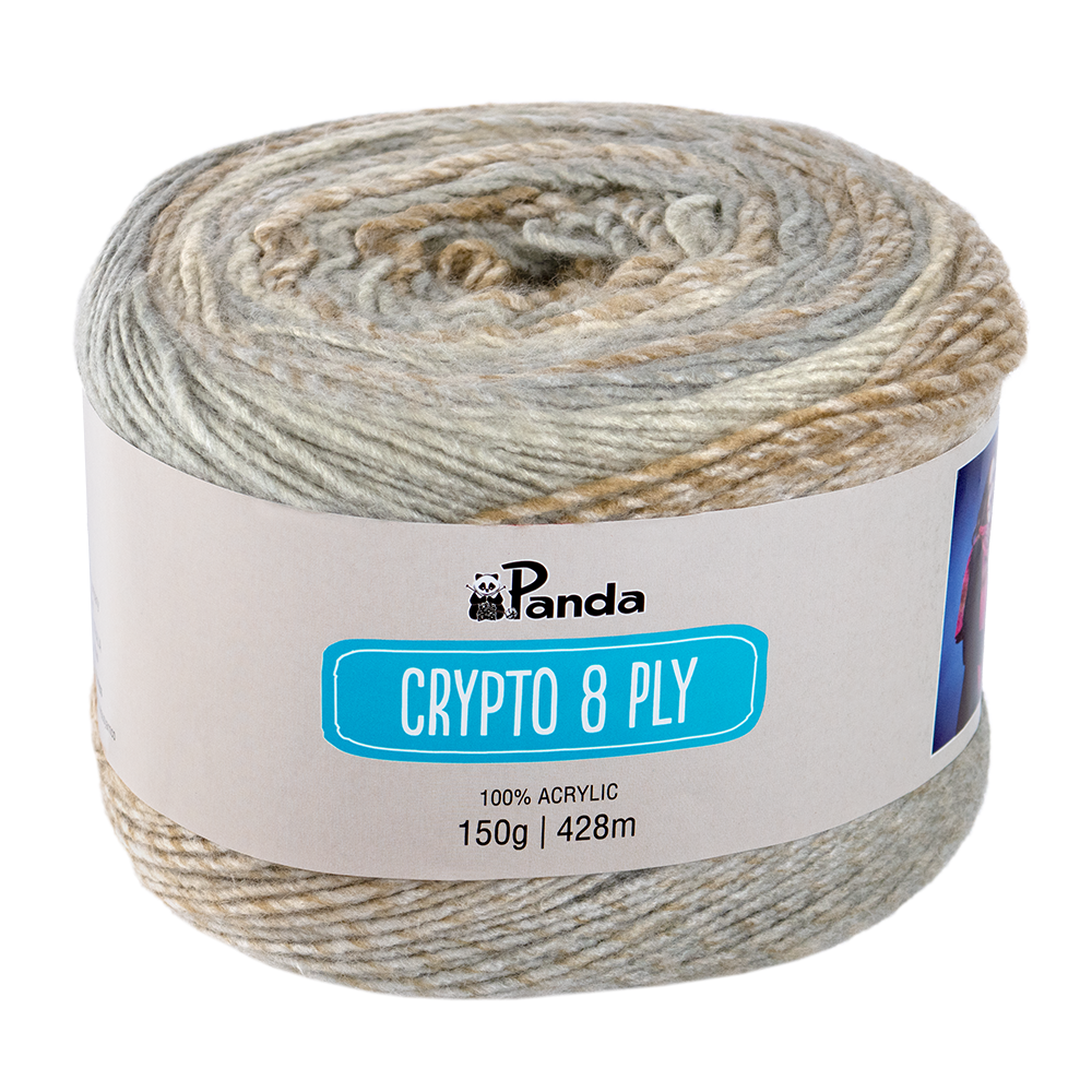 Panda Crypto Acrylic Yarn 8ply 150g - Nevada Desert – CraftOnline