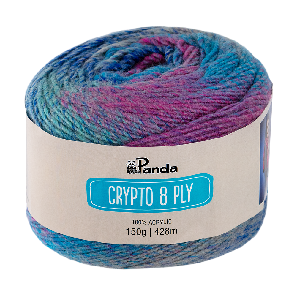 Panda Crypto Acrylic Yarn 8ply 150g - Pink Bluebird – CraftOnline
