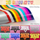 Poppy Crafts Heat Transfer Puffy Vinyl - Glow In The Dark - White/Blue