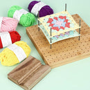 Universal Crafts Bamboo Crochet Square Blocking Board