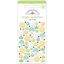 Doodlebug Sprinkles Adhesive Enamel Shapes Nature's Honey, Bee Happy