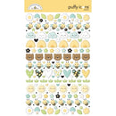 Doodlebug Puffy Stickers Icons, Bee Happy