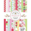 Doodlebug Double-Sided Paper Pad 6"X8" Berry Sweet