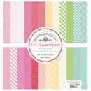 Doodlebug Petite Prints Double-Sided Cardstock 12"X12" Berry Sweet