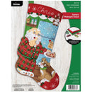 Bucilla Felt Stocking Applique Kit 18" Long Santa's Midnight Snack