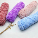 Poppy Crafts Velour Yarn 100g 3 Pack - Light Blue