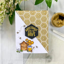 Picket Fence Studios Clear Stamps - Wreath Building: Greetings from our Hive*