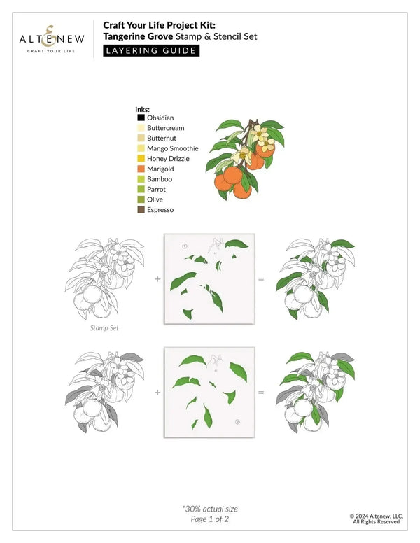 Altenew Craft Your Life Project Kit: Tangerine Grove