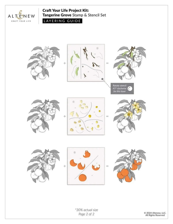 Altenew Craft Your Life Project Kit: Tangerine Grove