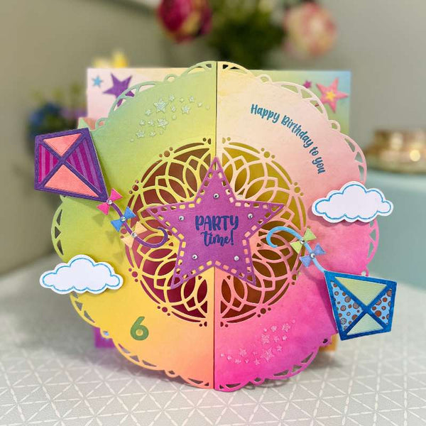Angela Poole A4 Photopolymer Stamp Set - Rainbow Magic*