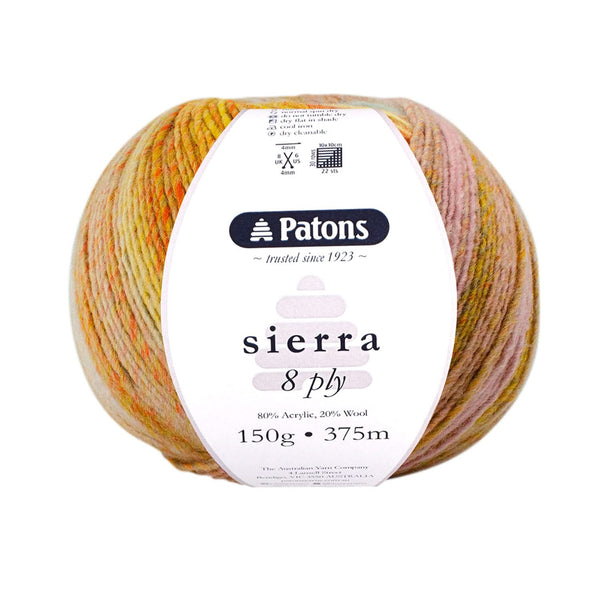 Patons Sierra Yarn 8ply 150g - Arizona