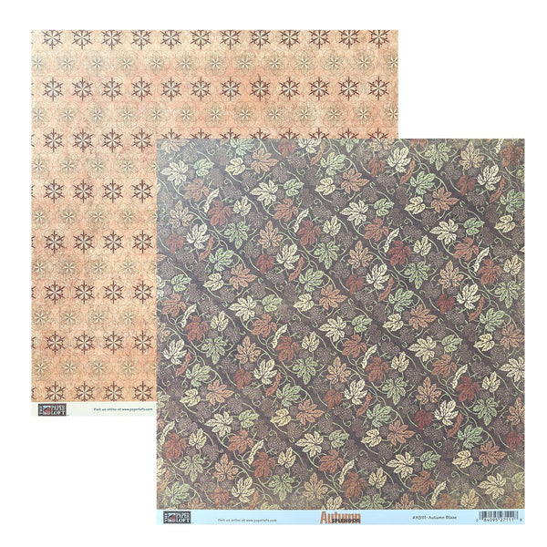 The Paper Loft 12"x 12" Double-Sided Cardstock - Autumn Splendor - Autumn Blaze