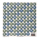 The Paper Loft 12"x 12" Cardstock Alphabet Stickers - Geometric Bubble Caps