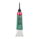 Tube of relief paint with a green label on a white background