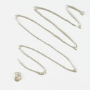 Silver hair clips on a white background