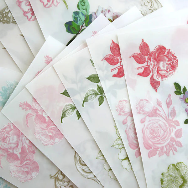 Anna Griffin Rub On Transfers - Antique Botanical