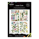 Packaging of Arden Creative Studio laser cut stickers with garden-themed designs.