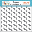 Echo Park Blast Off Stencil 6"X6" Zig Zag Zaps*