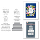Spellbinders Press Plate & Die Set From The Gorgeous You Flawless Sentimets