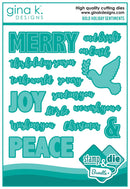 Gina K Designs Stamp & Die Set - Bold Holiday Sentiments*